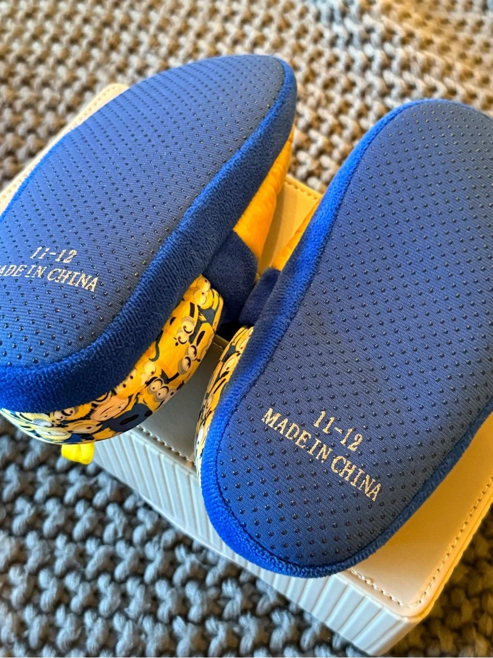 Kids Yellow & Blue Character Slippers